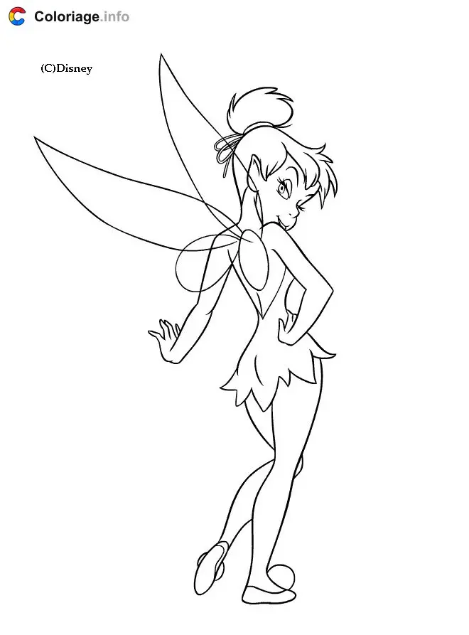 Peter Pan Flying Over Neverland coloring page to print