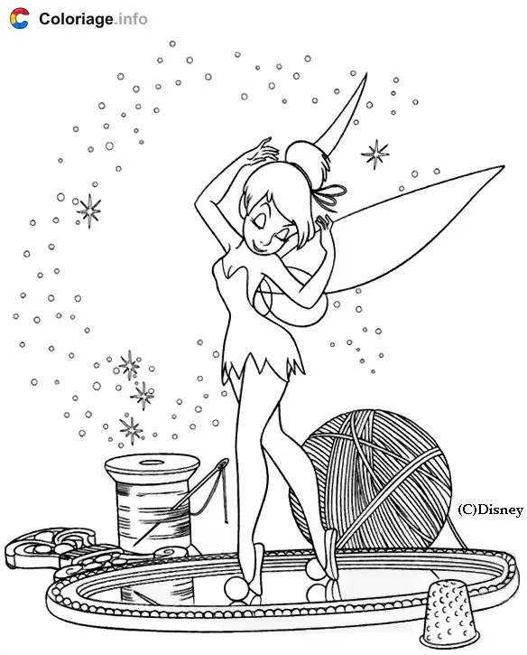 Peter Pan Flying Through Neverland coloring page to print