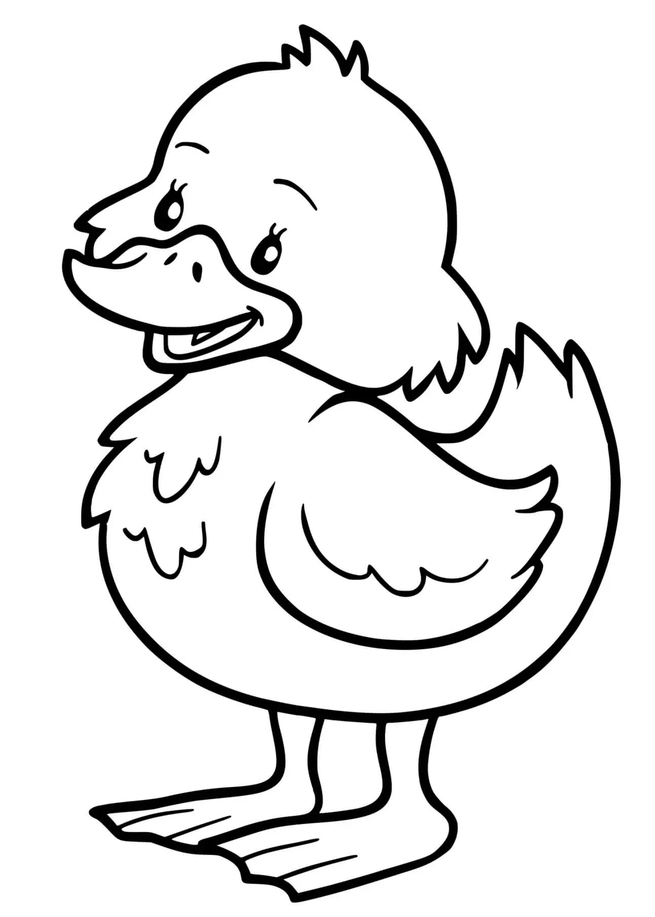 Coloriage Petit Canard Maternelle - Canard à imprimer