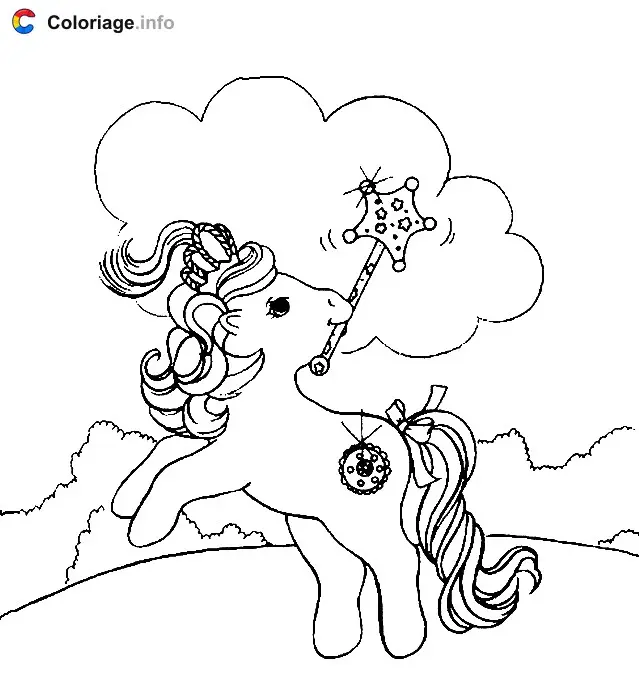 Coloriage Petit Poney 001 - Mon Petit Poney à imprimer