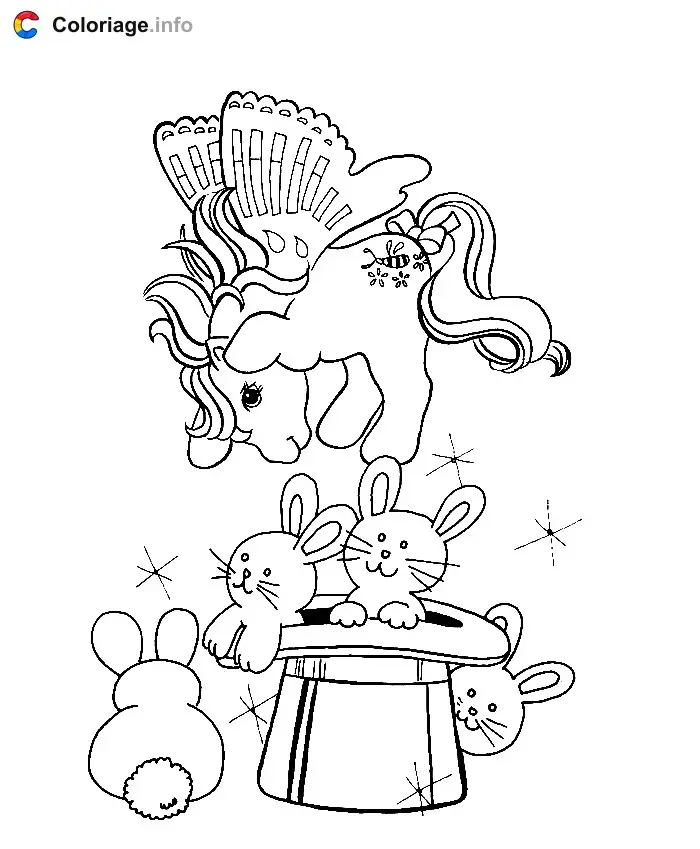 Coloriage Petit Poney 002 - Mon Petit Poney à imprimer