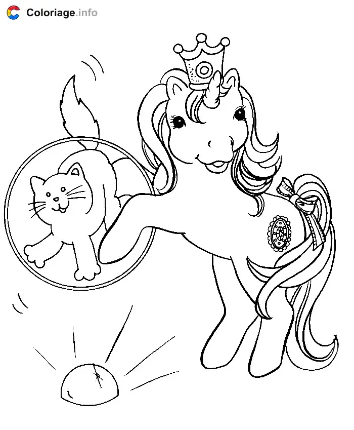 Coloriage Petit Poney 003 - Mon Petit Poney à imprimer
