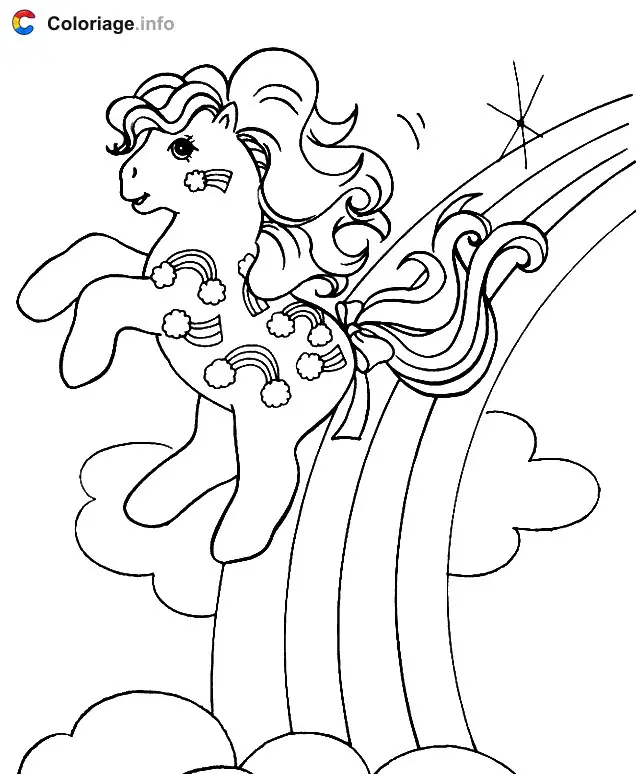 Coloriage Petit Poney 004 - Mon Petit Poney à imprimer