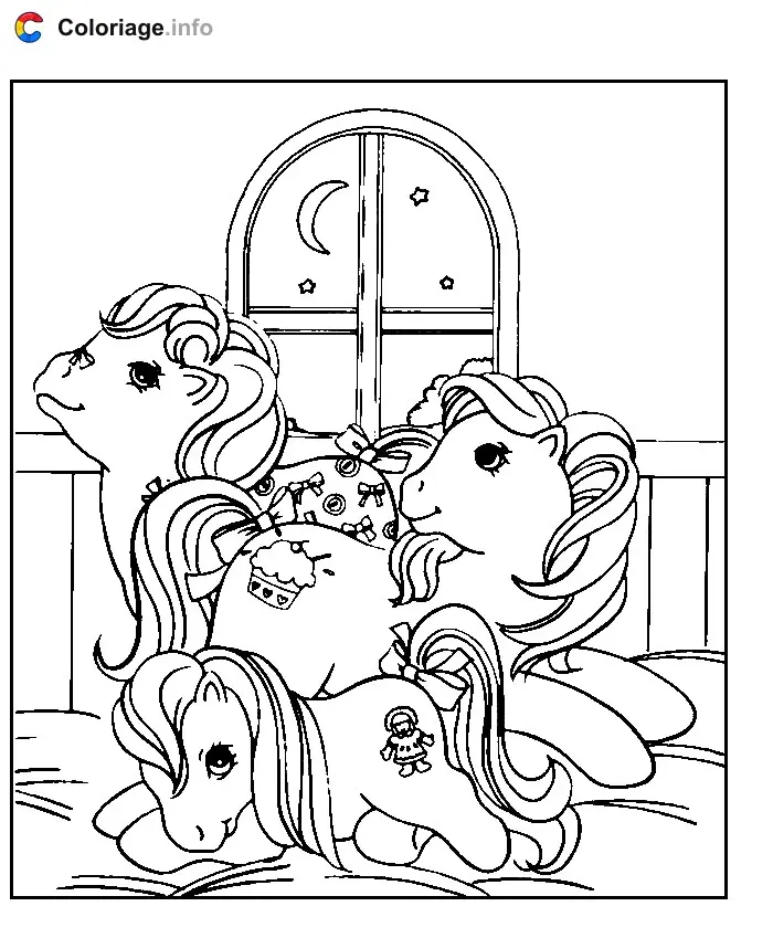 Coloriage Petit Poney 005 - Mon Petit Poney à imprimer