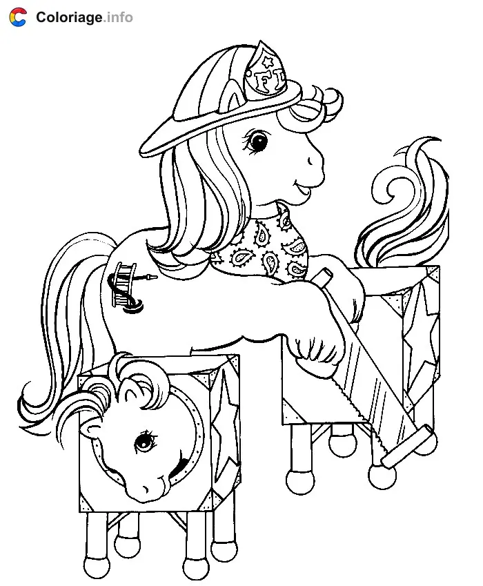 Coloriage Petit Poney 006 - Mon Petit Poney à imprimer