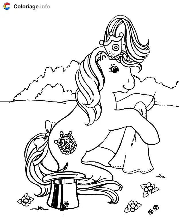 Coloriage Petit Poney 007 - Mon Petit Poney à imprimer