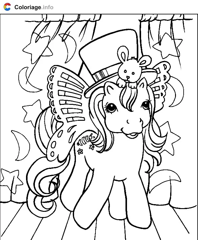 Coloriage Petit Poney 008 - Mon Petit Poney à imprimer