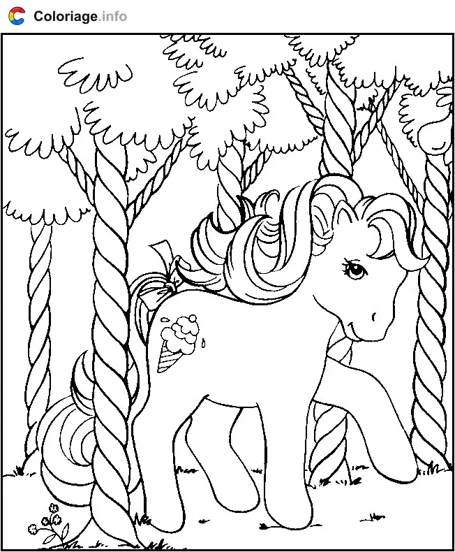 Coloriage Petit Poney 009 - Mon Petit Poney à imprimer