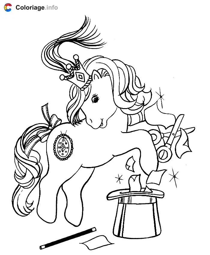 Coloriage Petit Poney 010 - Mon Petit Poney à imprimer