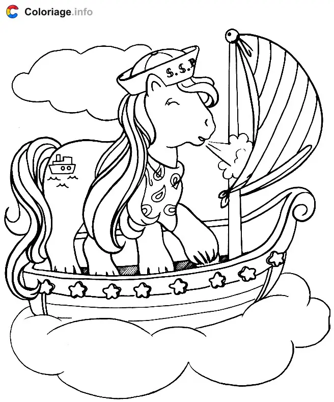 Coloriage Petit Poney 011 - Mon Petit Poney à imprimer