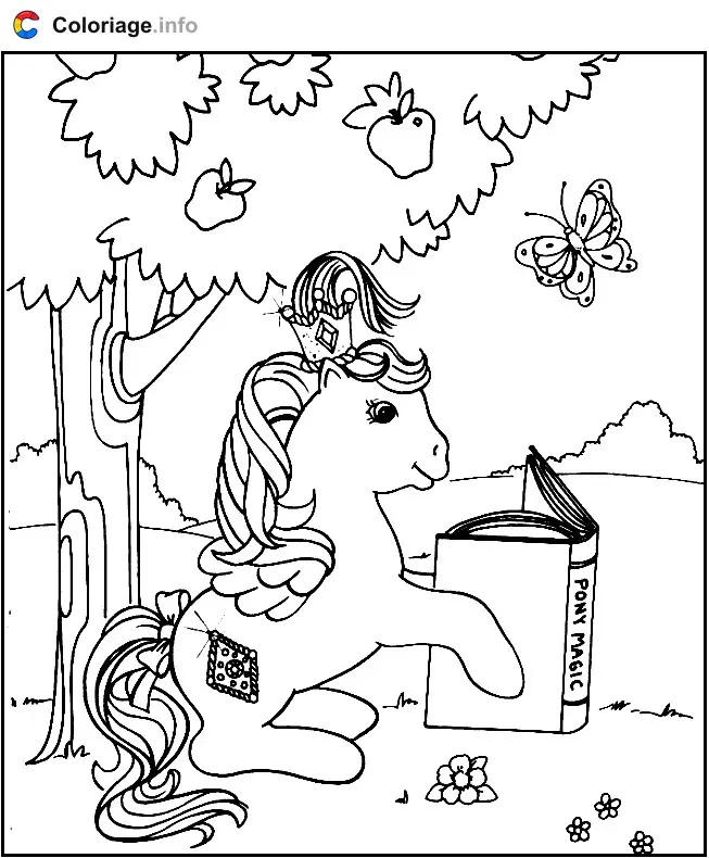 Coloriage Petit Poney 012 - Mon Petit Poney à imprimer