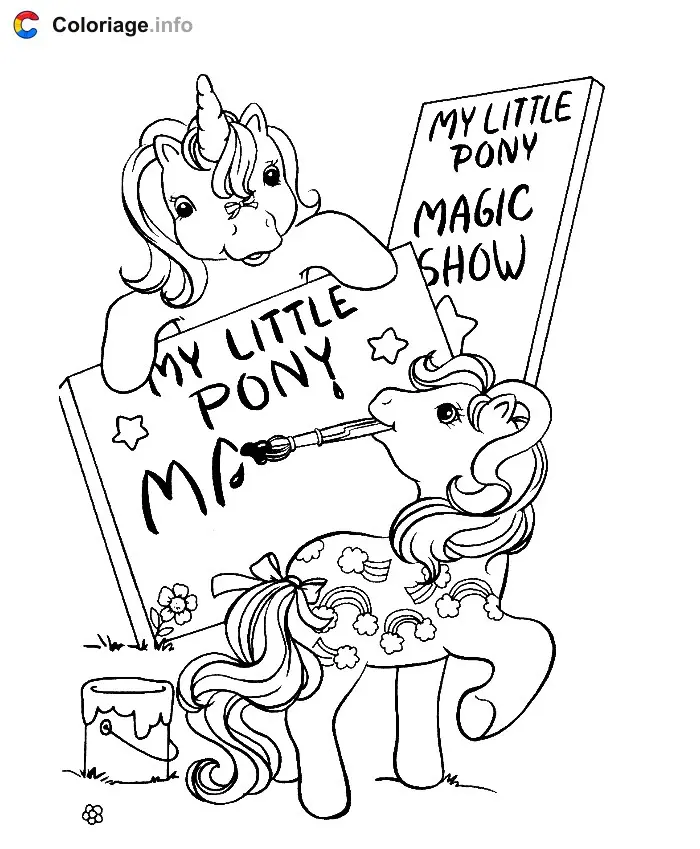 Coloriage Petit Poney 013 - Mon Petit Poney à imprimer
