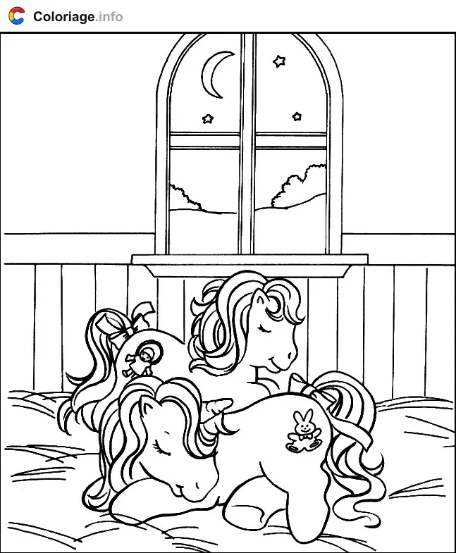 Coloriage Petit Poney 014 - Mon Petit Poney à imprimer