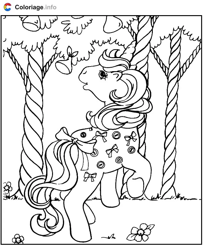Coloriage Petit Poney 015 - Mon Petit Poney à imprimer