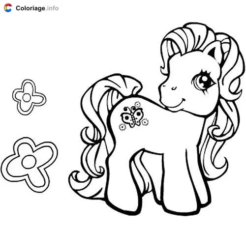 Coloriage Petit Poney 016 - Mon Petit Poney à imprimer