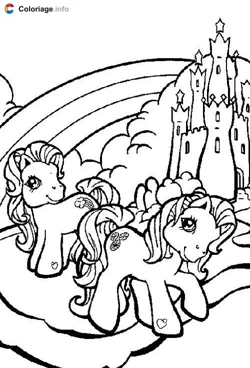Coloriage Petit Poney 017 - Mon Petit Poney à imprimer