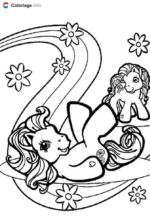 Coloriage Petit Poney 018 - Mon Petit Poney à imprimer