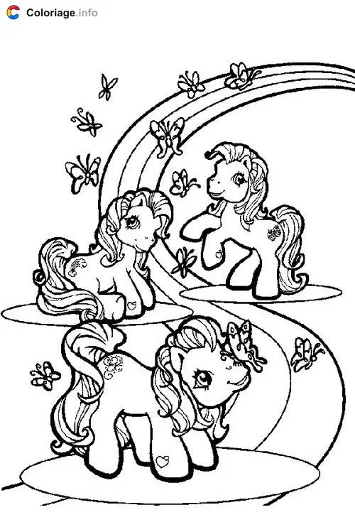 Coloriage Petit Poney 019 - Mon Petit Poney à imprimer