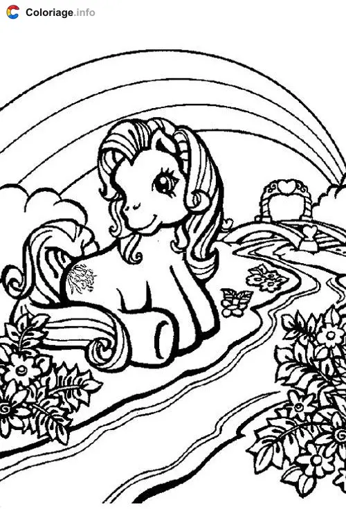 Coloriage Petit Poney 021 - Mon Petit Poney à imprimer