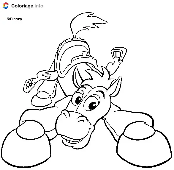 Bullseye the Horse coloring page to print