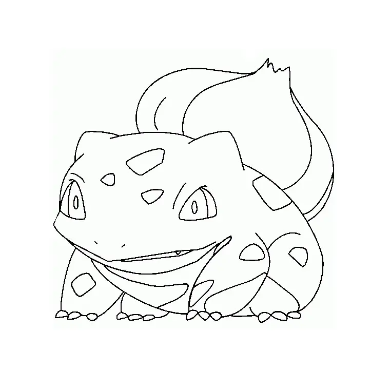 Pokemon Bulbasaur coloring page to print