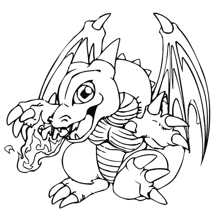 Charizard Pokemon coloring page to print