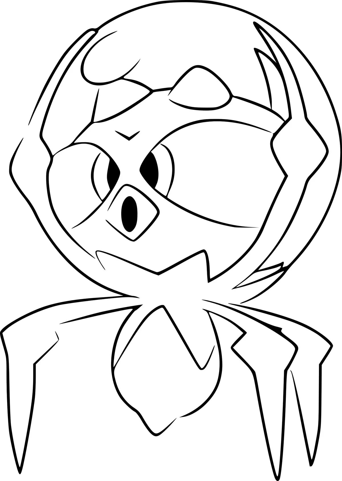 Legendary Pokémon Araqua coloring page to print