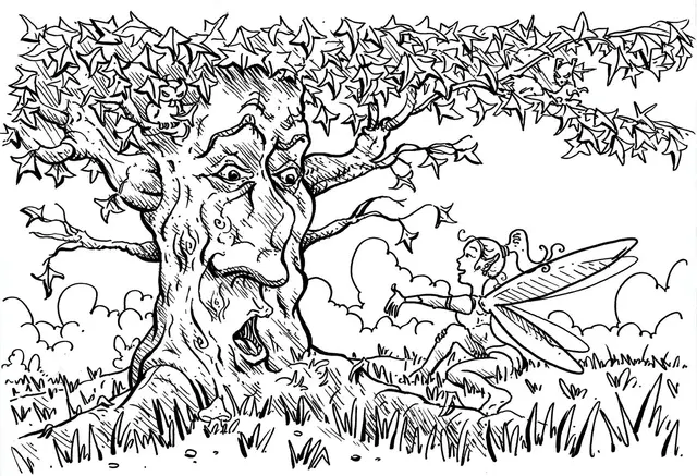 Coloriage Pour Adultes Arbre - Arbre à imprimer