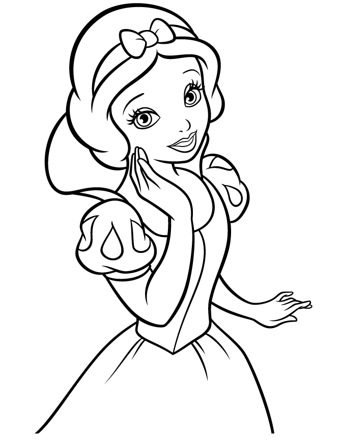 Coloriage Princesse Facile - Facile à imprimer