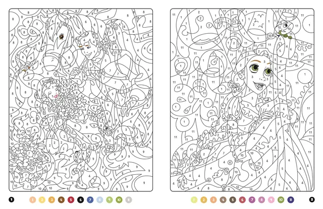 Coloriage Princesse Magique Disney Blanche Neige Et Raiponce - Magique à imprimer