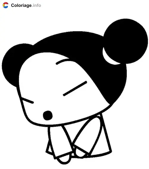Coloriage Pucca 2 - Pucca à imprimer