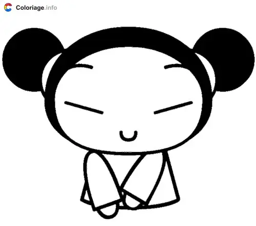 Coloriage Pucca - Pucca à imprimer