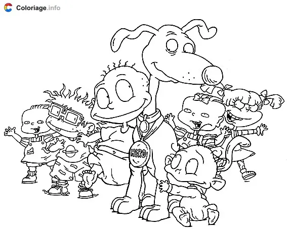 Coloriage Razmoket 005 - Les Razmoket à imprimer