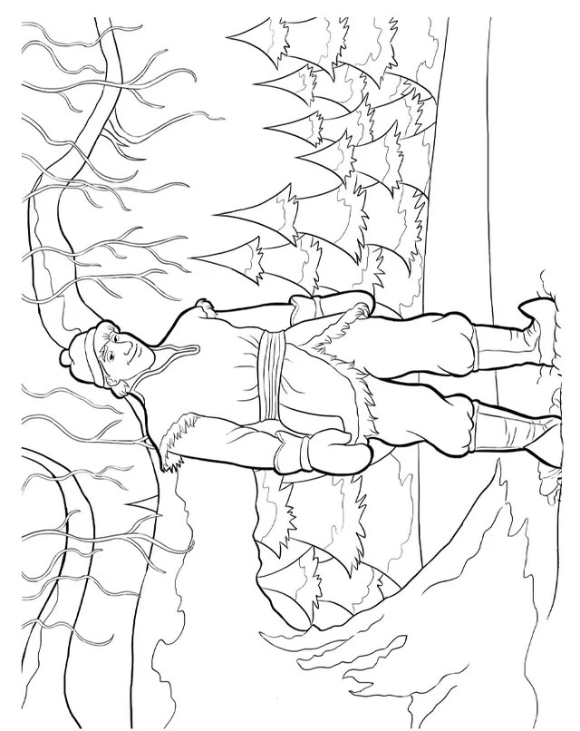 Coloriage Reine Des Neiges Kristoff Disney - La Reine des neiges à imprimer