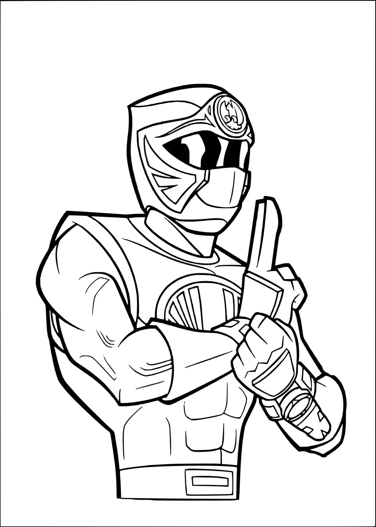Disegno di Power Rangers: un momento di relax prima della battaglia da stampare