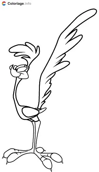 Coloriage Road Runner - Bip Bip et Coyote à imprimer
