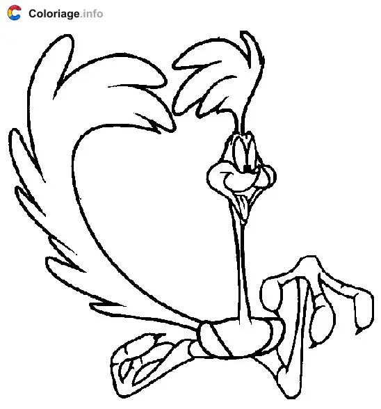 Coloriage Road Runner - Bip Bip et Coyote à imprimer
