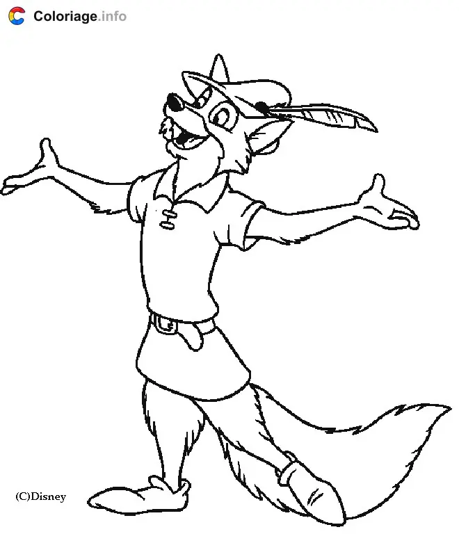 Coloriage Robin des bois - Robin des Bois à imprimer