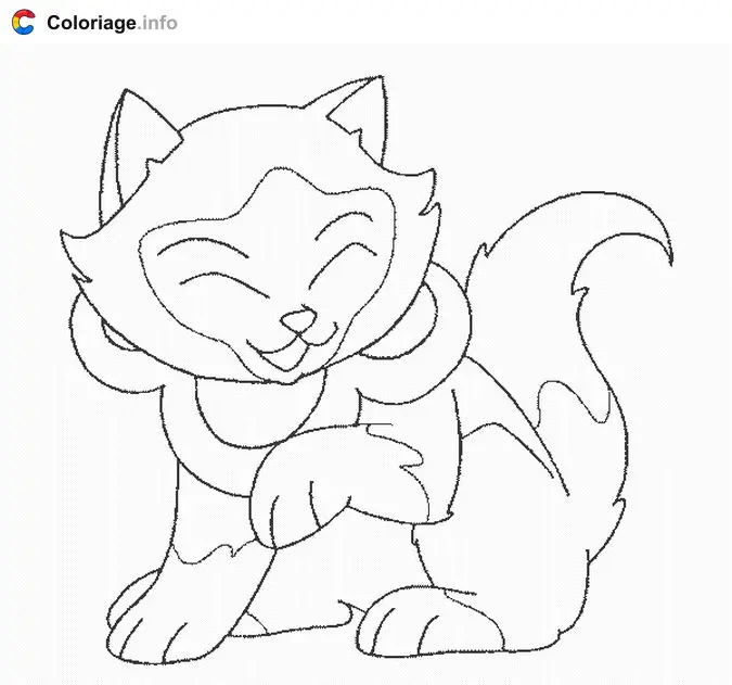 Coloriage Sagwa 1 - Sagwa à imprimer