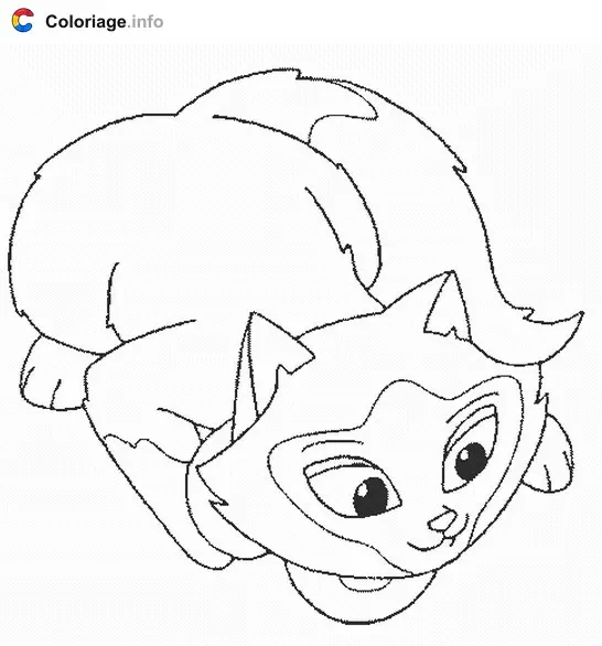 Coloriage Sagwa 2 - Sagwa à imprimer
