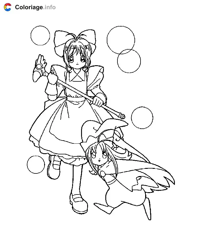 Coloriage Sakura 004 - Sakura à imprimer