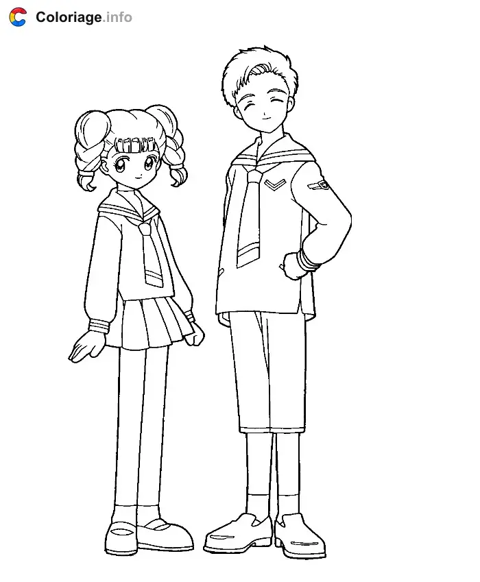 Coloriage Sakura 009 - Sakura à imprimer