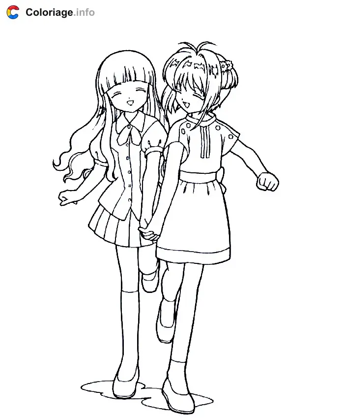Coloriage Sakura 010 - Sakura à imprimer