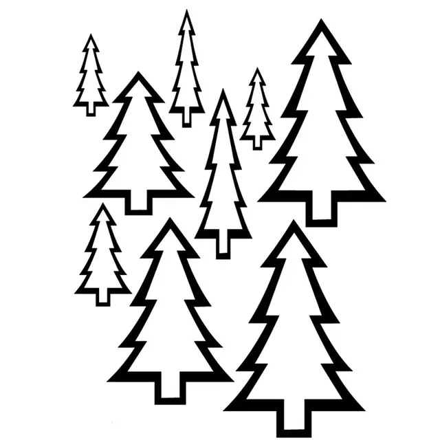 Coloriage Sapin Vierge - Sapin Noël à imprimer