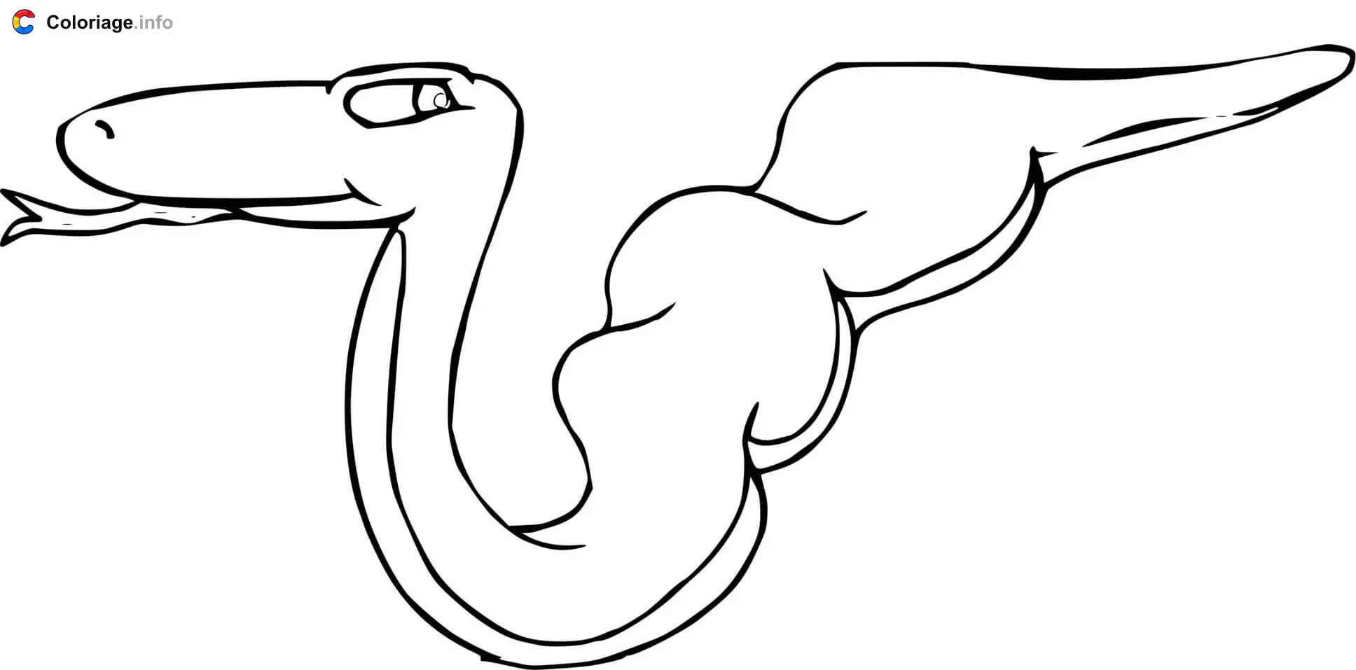 Chubby Snake coloring page to print