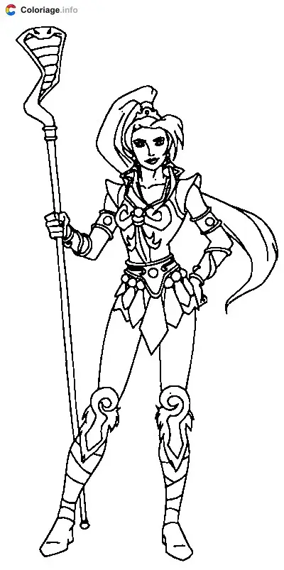 Coloriage She-Ra - Musclor à imprimer