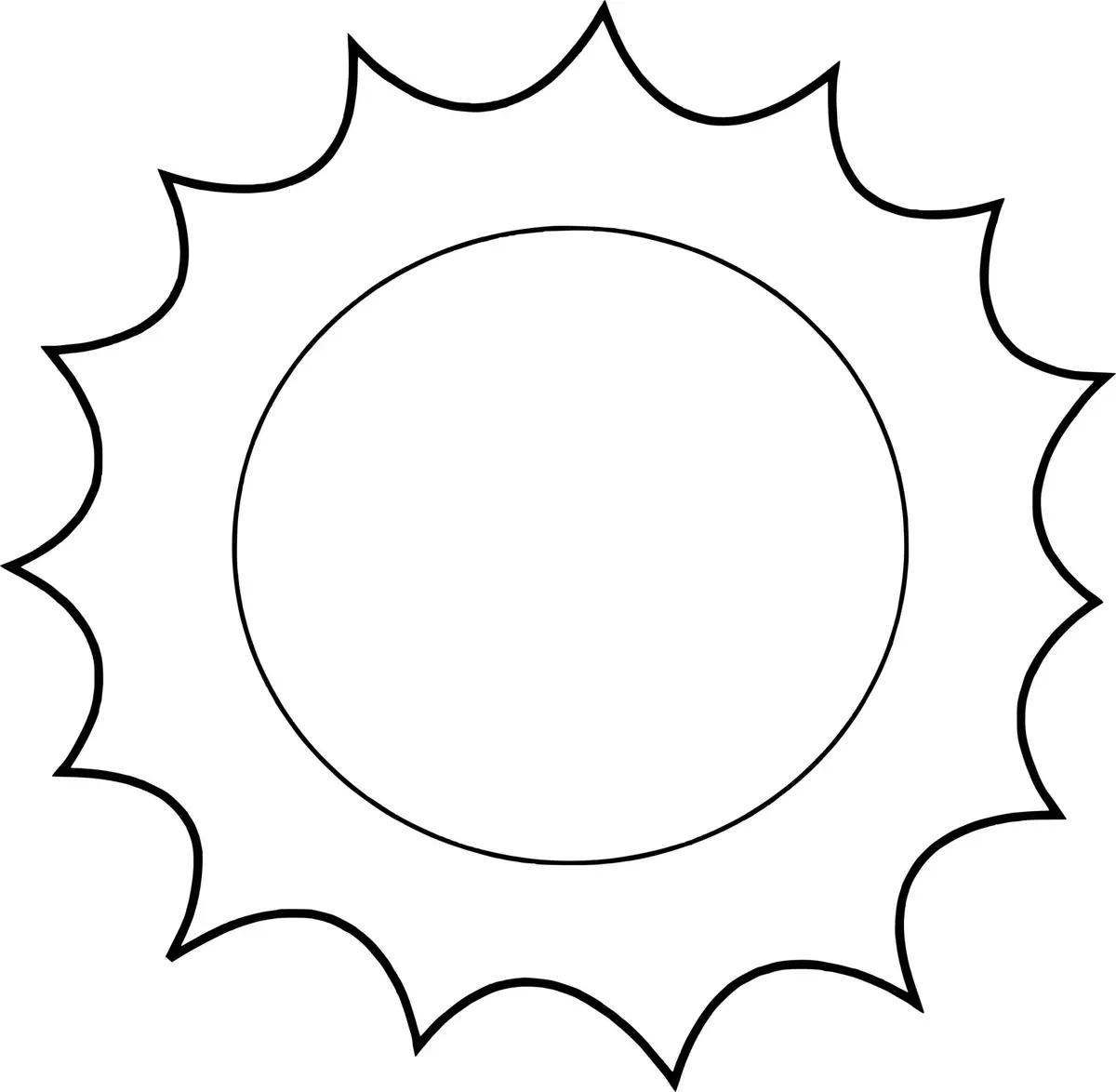 Disegno di Sole Semplice da stampare
