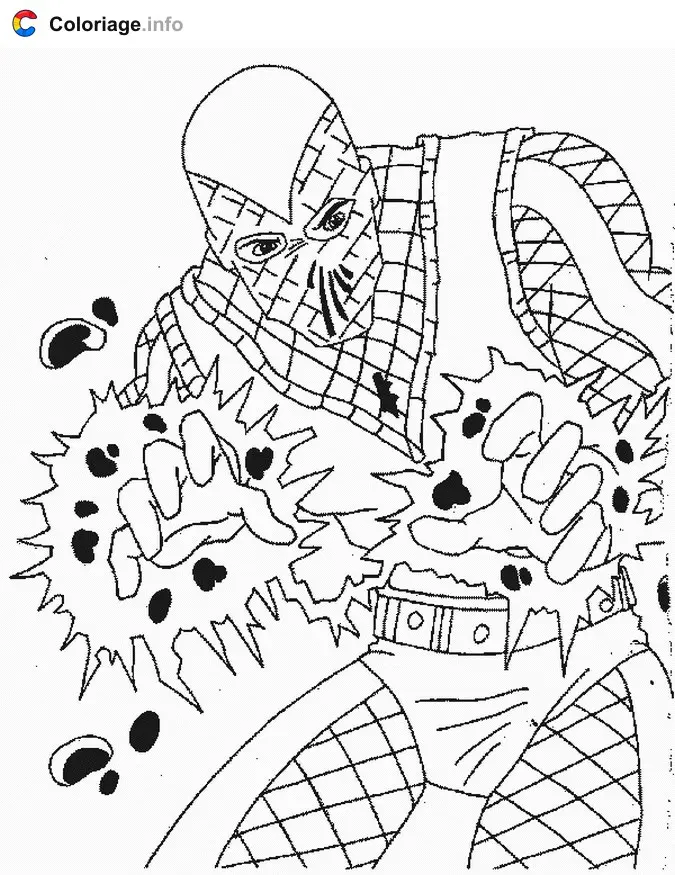 Spider-Man Swinging Into Action coloring page to print