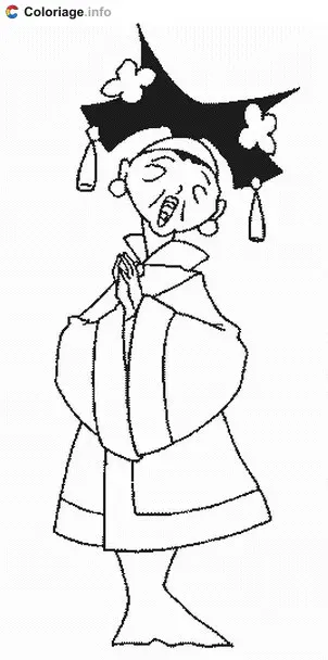 Coloriage Taïtaï - Sagwa à imprimer