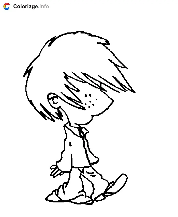 Coloriage Titeuf 003 - Titeuf à imprimer